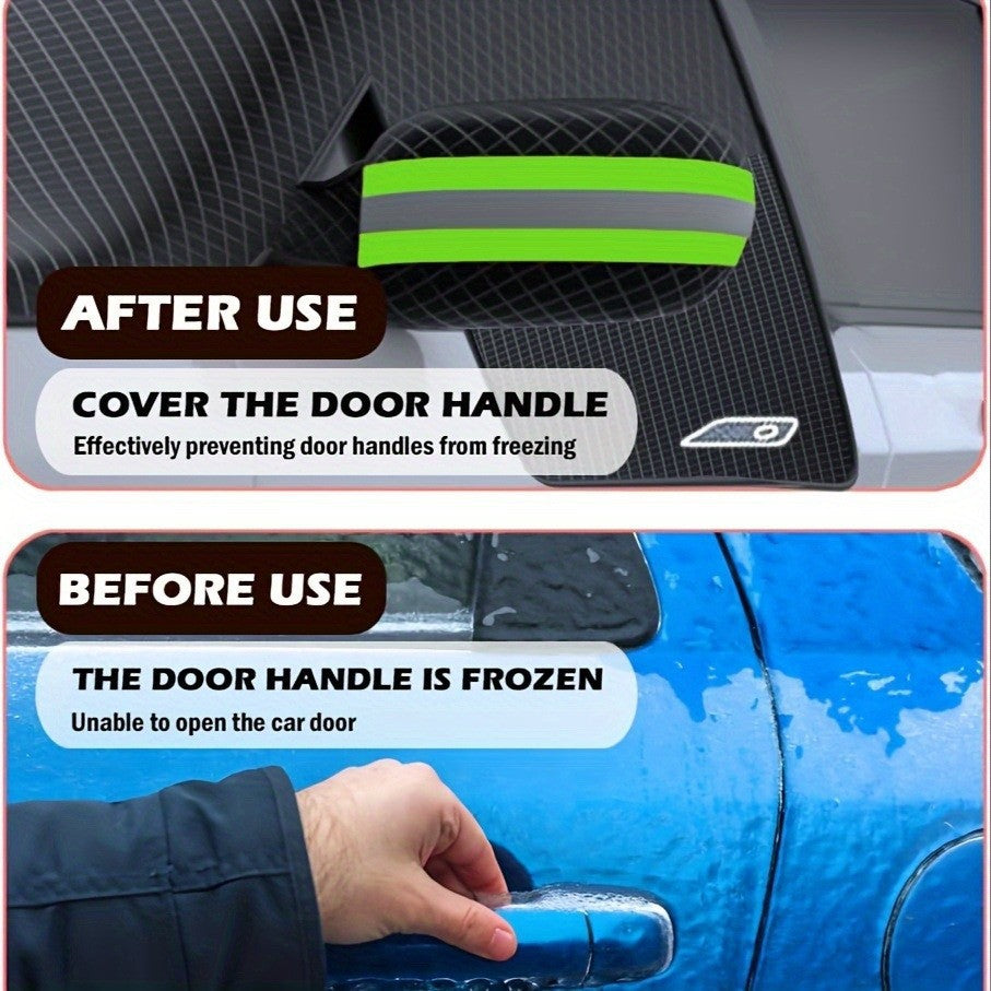 Cross-Border Car Snow Cover, Winter Front Windshield, Anti-Freeze, Anti-Frost and Snow Cover, Magnetic Snow Cover, Half Cover, Car Cover Wholesale
