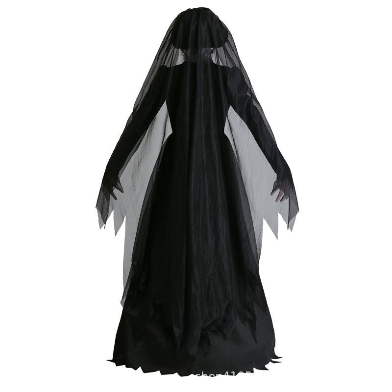 Cross-border supply Halloween party horror ghost vampire black wedding dress ghost bride cos role play costume
