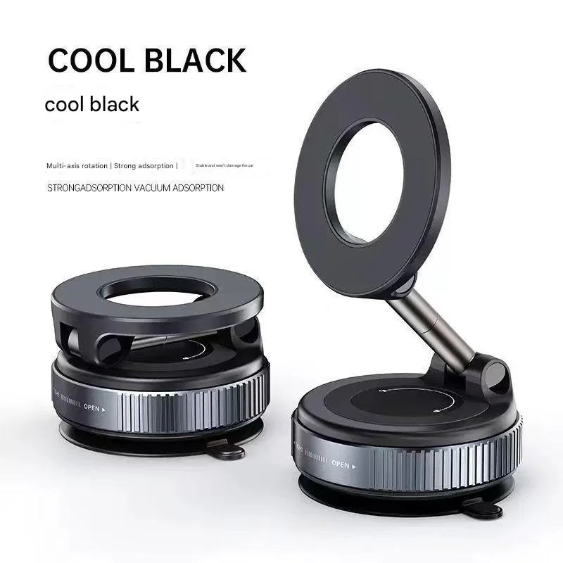 Strong Magnetic Car Phone Holder Foldable 360° Adjustable Vacuum Suction Mount Universal for Car, Desk, Bathroom