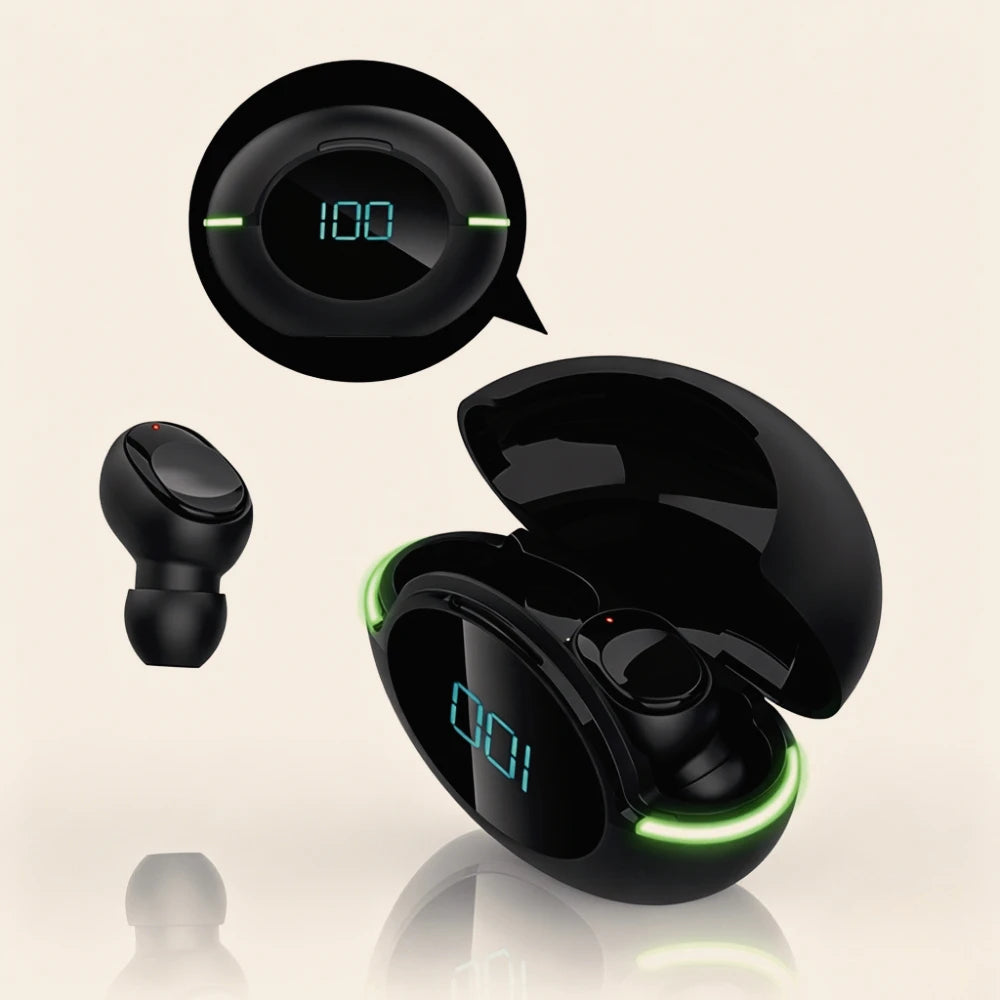 Wireless TWS In-Ear Bluetooth 5.3 Earbuds Sports Headphones with Waterproof Noise Reduction Digital Display Gaming Earphones
