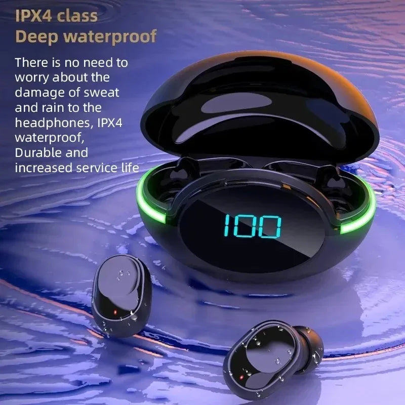 Wireless TWS In-Ear Bluetooth 5.3 Earbuds Sports Headphones with Waterproof Noise Reduction Digital Display Gaming Earphones